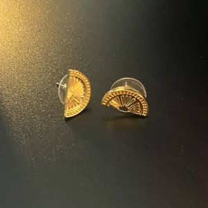 Lilly Pulitzer Gold Lime Wedge Earrings